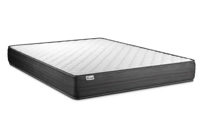 Ensemble Matelas Sommier 180x200 cm - Sommier Noir (en kit) - Vitalpower