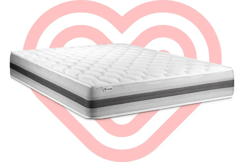 Matelas 140x220 cm Ressorts ensachés et Mémoire de forme - Vitalspring Recover