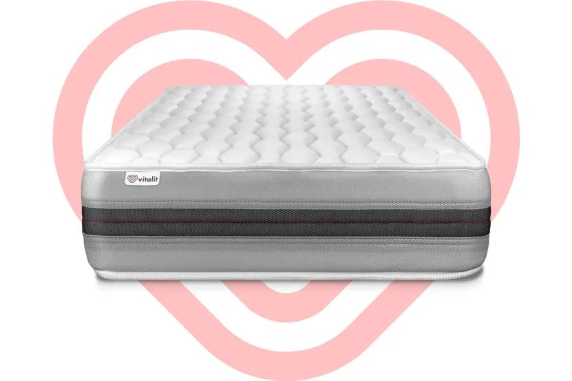 Matelas 105x190 cm Ressorts ensachés et Mémoire de forme - Vitalspring Recover