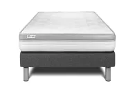 Ensemble Matelas Sommier 90x190 cm - Sommier Gris (en kit) - Vital Relax Ensemble Matelas Sommier 90x190 cm - Sommier Gris (en kit) - Vital Relax