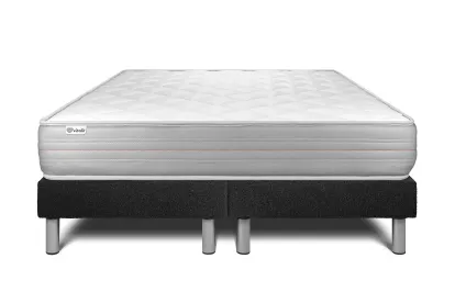 Ensemble Matelas Sommier 180x200 cm - 2 Sommiers Noir - Vitalmemo