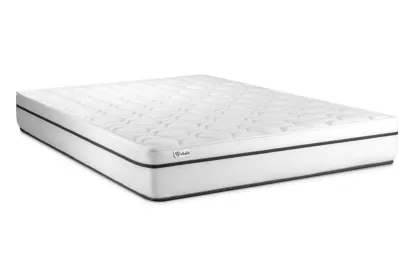 Ensemble Matelas Sommier 150x190 cm - Sommier Noir (en kit) - Vital Spa