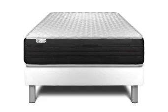 Ensemble Matelas Sommier 120x200 cm - Sommier Blanc (en kit) - Vitalmemo One