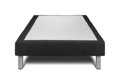 Ensemble Matelas Sommier 200x200 cm - 2 Sommiers Noir - Vitalpower