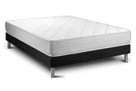 Ensemble Matelas Sommier 140x200 cm - Sommier Noir (déjà monté) - Vitalmemo Ensemble Matelas Sommier 140x200 cm - Sommier Noir (déjà monté) - Vitalmemo