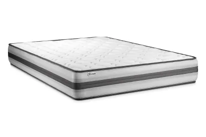Ensemble Matelas Sommier 140x200 cm - Sommier Blanc (déjà monté) - Vitalpower Recover